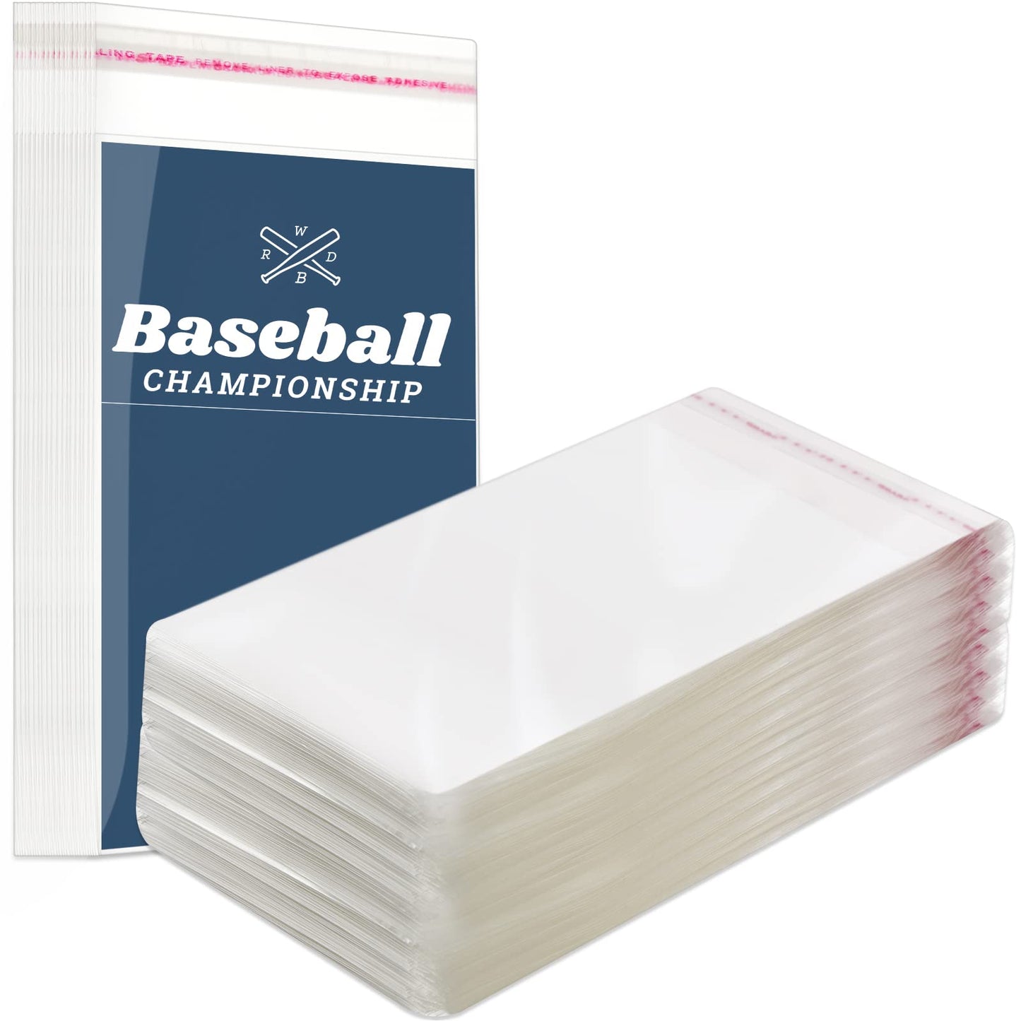 Lewtemi Graded Card Sleeves Resealable Team Bags for Trading Cards Baseball Sports Slabs Holders Plastic Collectible Slabs Protection(300 Pcs)