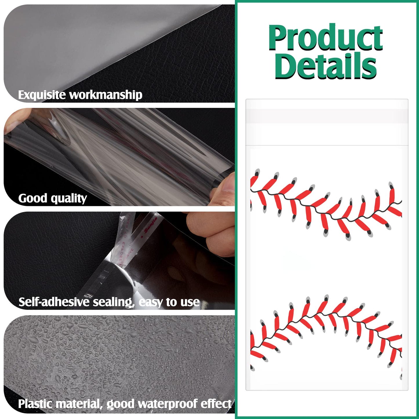 Lewtemi Graded Card Sleeves Resealable Team Bags for Trading Cards Baseball Sports Slabs Holders Plastic Collectible Slabs Protection(600 Pcs)