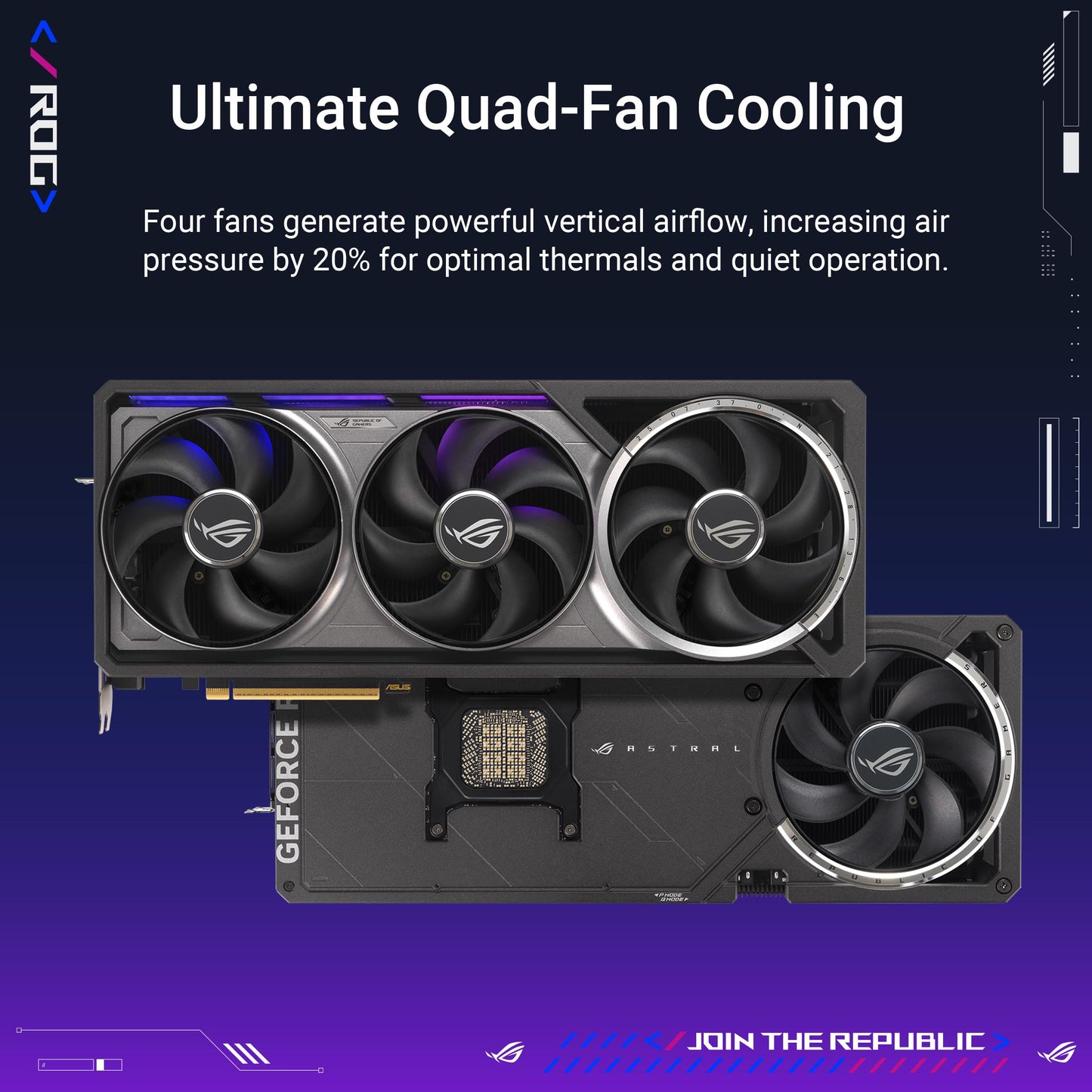 ASUS ROG Astral GeForce RTX™ 5090 OC Edition Gaming Graphics Card (PCIe® 5.0, 32GB GDDR7, HDMI®/DP 2.1, 3.8-Slot, 4-Fan Design, Axial-tech Fans, Patented Vapor Chamber, Phase-Change GPU Thermal pad)