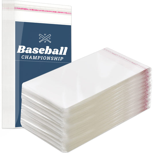 Lewtemi Graded Card Sleeves Resealable Team Bags for Trading Cards Baseball Sports Slabs Holders Plastic Collectible Slabs Protection(600 Pcs)